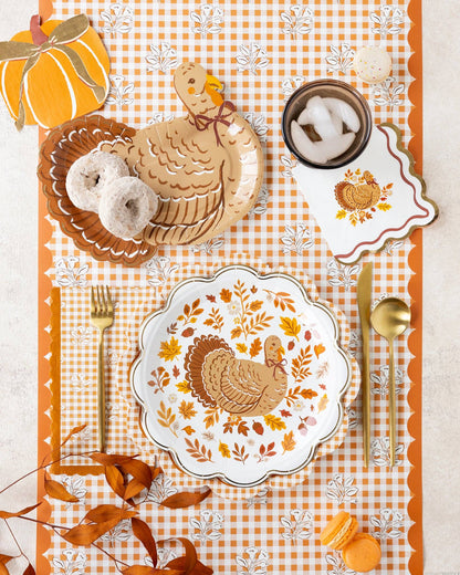 HRV1337 - Harvest Turkey Cocktail Paper Napkins - Bria Blair Creative