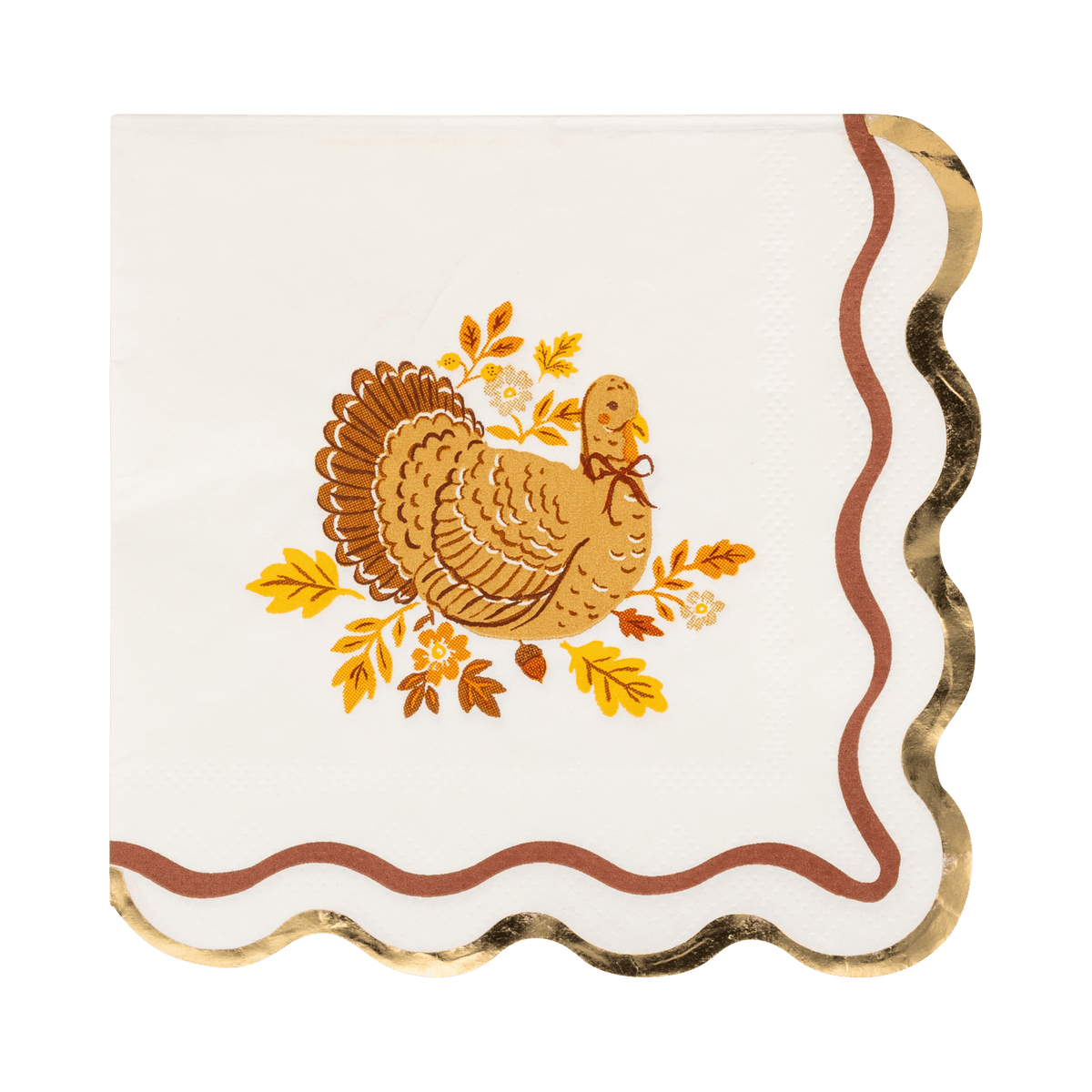 HRV1337 - Harvest Turkey Cocktail Paper Napkins - Bria Blair Creative