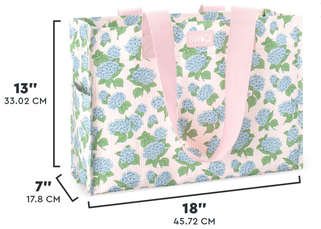 Hydrangeas Reusable Gift Bag (Large) - Bria Blair Creative