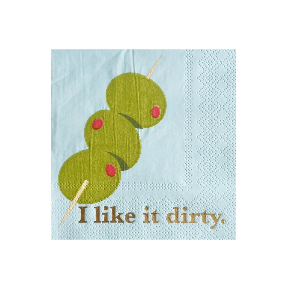 "I Like It Dirty" Witty Cocktail Napkins - Bria Blair Creative