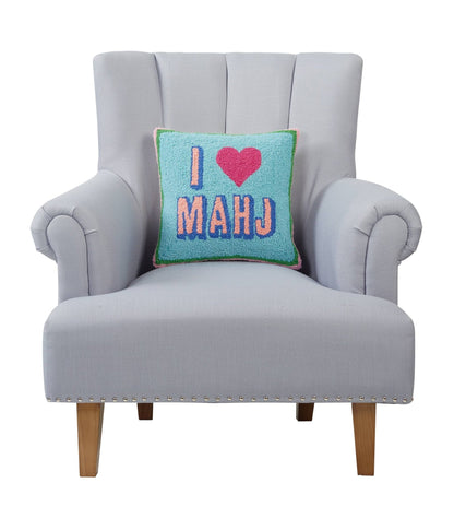 I Love Mahj Hook Pillow - Ampersand - Bria Blair Creative