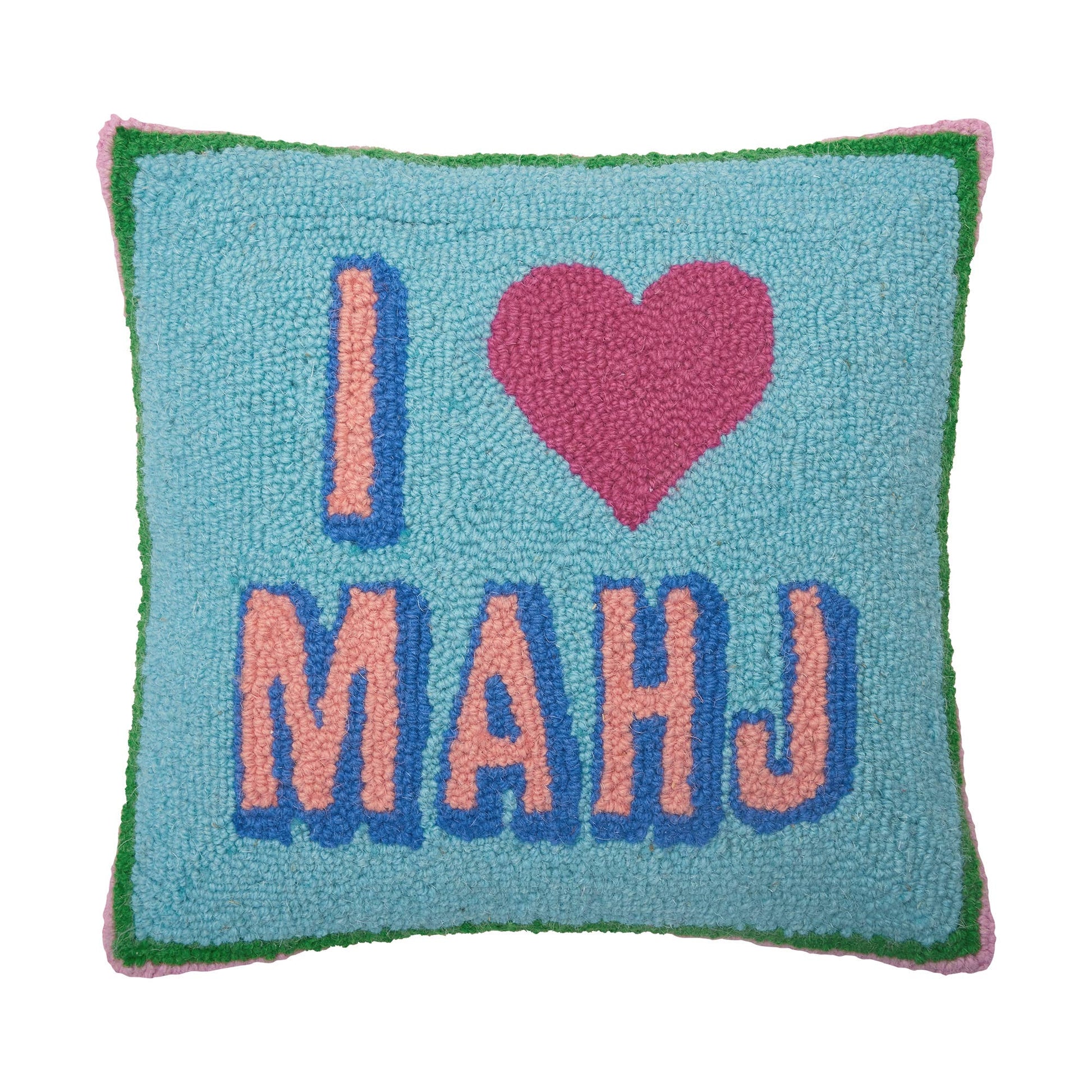 I Love Mahj Hook Pillow - Ampersand - Bria Blair Creative