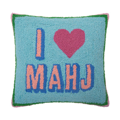 I Love Mahj Hook Pillow - Ampersand - Bria Blair Creative