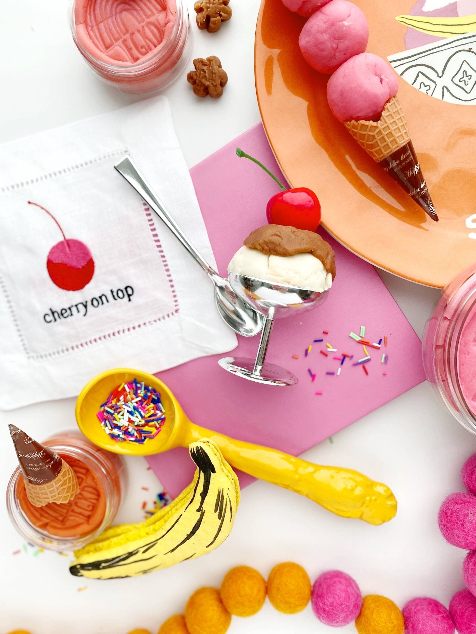 Ice Cream (Neapolitan) KidDough Play Kit - Bria Blair Creative