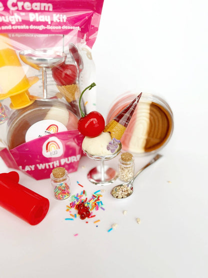 Ice Cream (Neapolitan) KidDough Play Kit - Bria Blair Creative