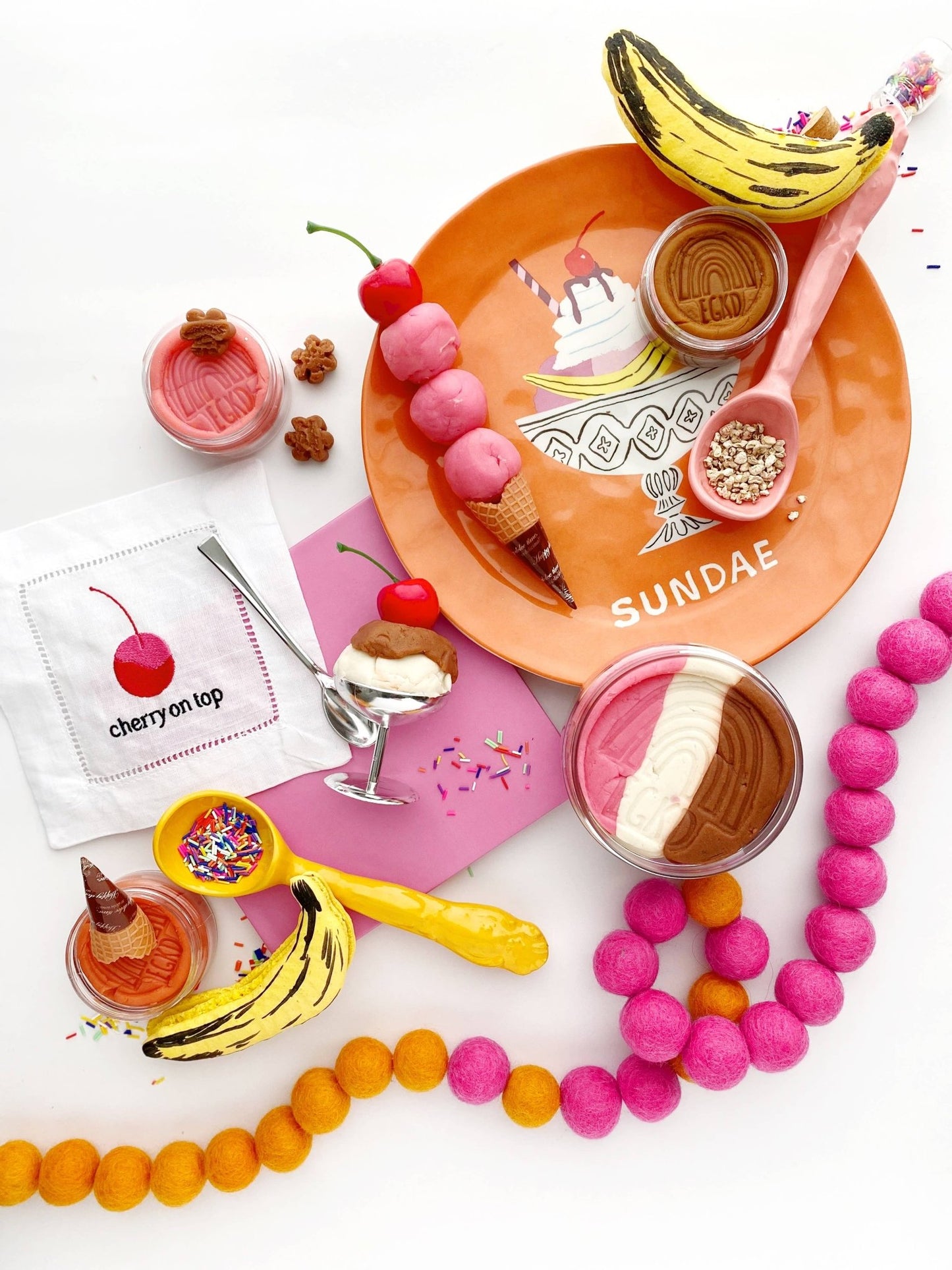 Ice Cream (Neapolitan) KidDough Play Kit - Bria Blair Creative