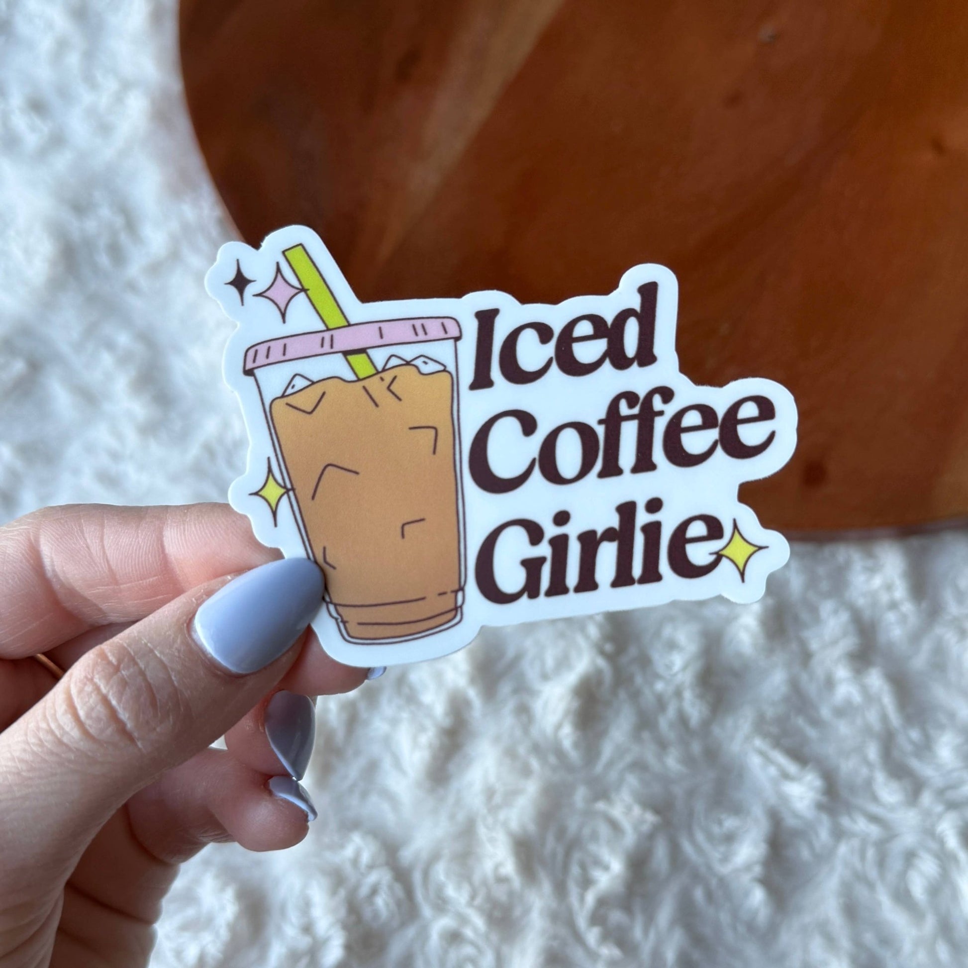 Iced Coffee Girlie Sticker - Bria Blair Creative