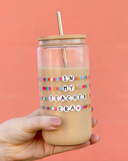 In My Teacher Era Glass Can - Bria Blair Creative