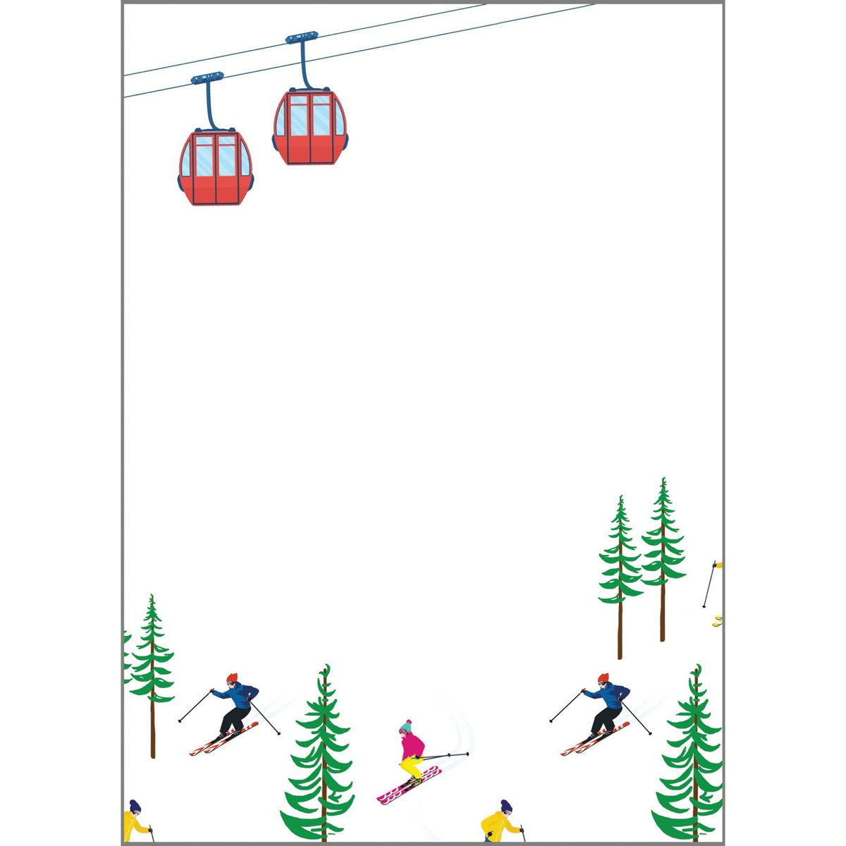 In Stock 5x7 Ski Season Notepad - Bria Blair Creative