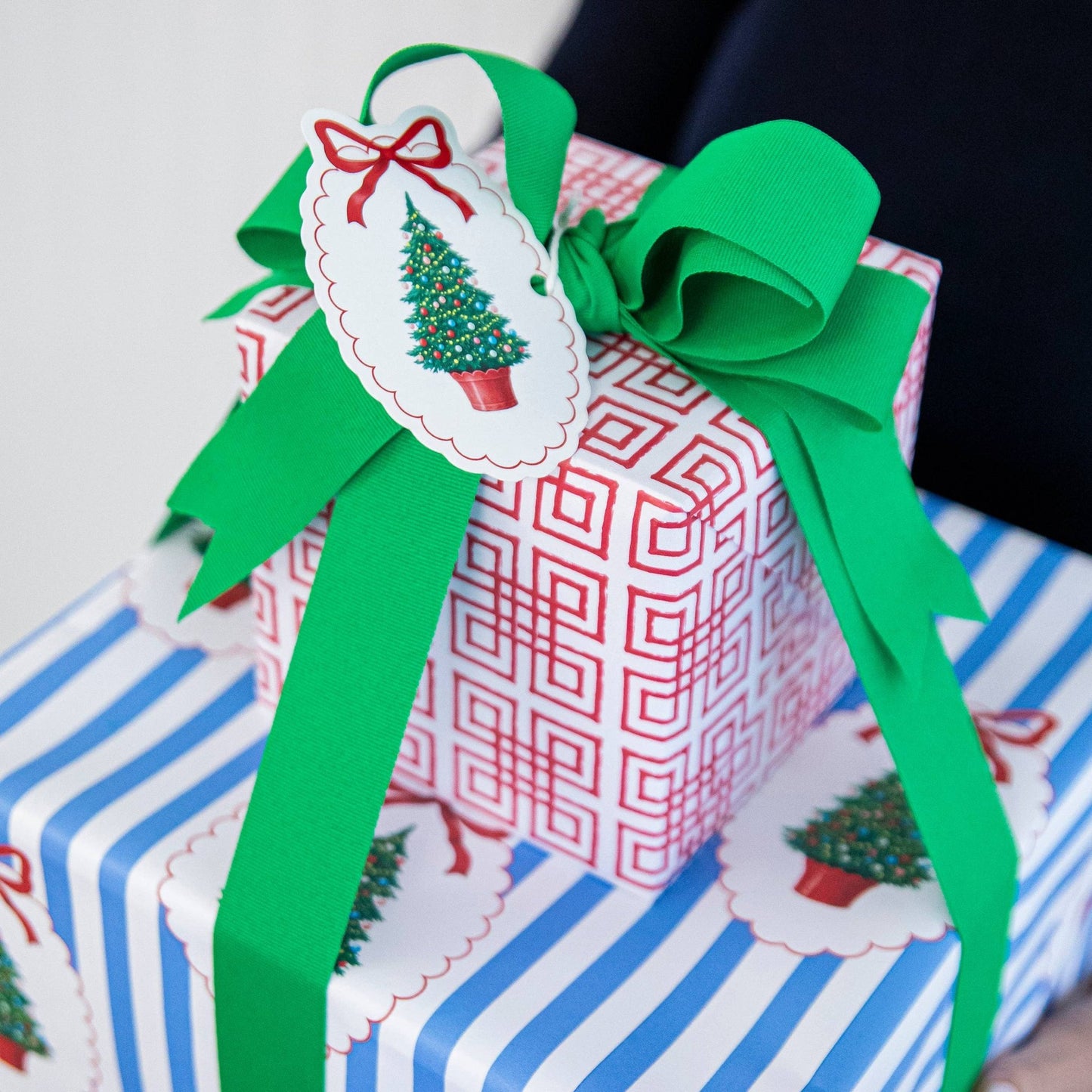 In Stock Christmas Tree Plaque Die-Cut Gift Tags - Bria Blair Creative