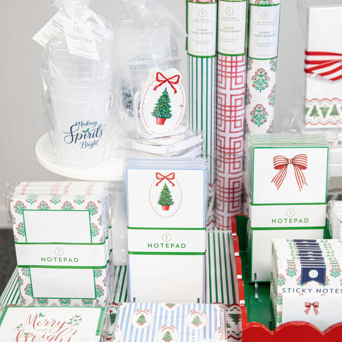 In Stock Christmas Tree Plaque Shatterproof Cups | Set of 8: Default Title - Bria Blair Creative