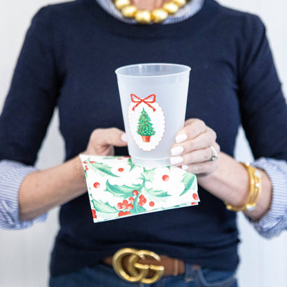 In Stock Christmas Tree Plaque Shatterproof Cups | Set of 8: Default Title - Bria Blair Creative