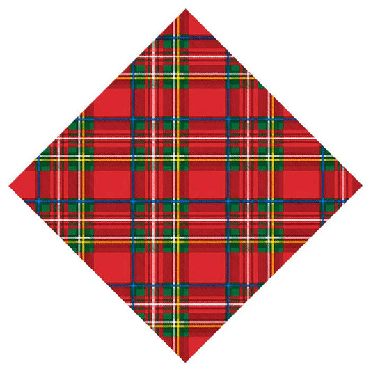 In Stock WH Paper Cocktail Napkin | Tartan Plaid - Bria Blair Creative
