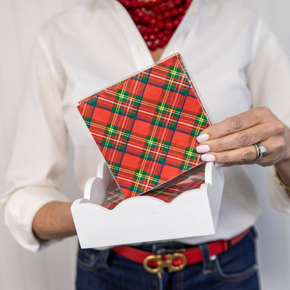 In Stock WH Paper Cocktail Napkin | Tartan Plaid - Bria Blair Creative