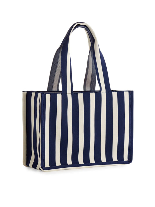 ISLA BOXY TOTE: NAVY - Bria Blair Creative