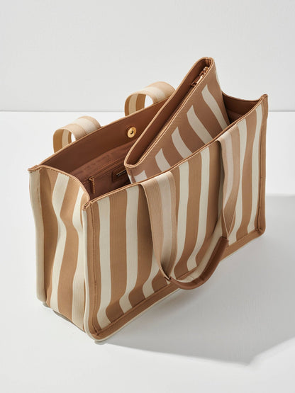 ISLA BOXY TOTE: NAVY - Bria Blair Creative