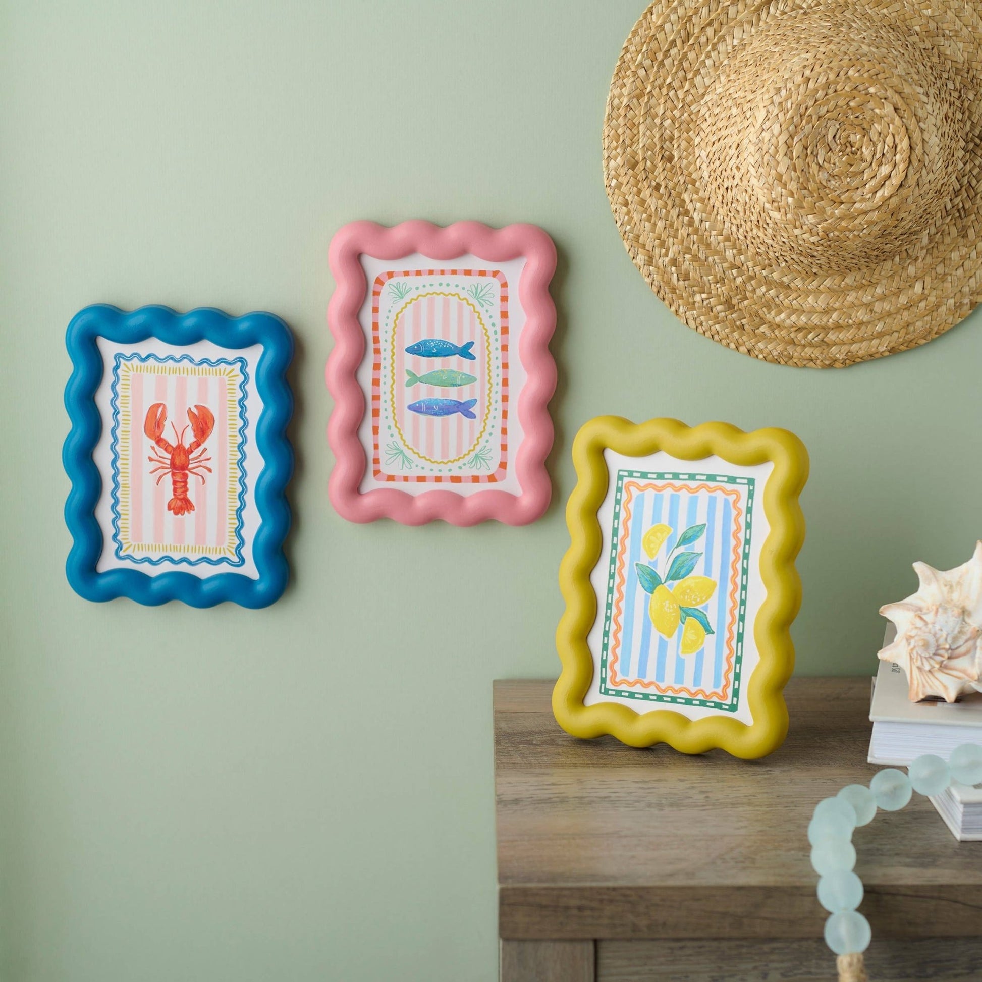 Italian Coastal Framed Art Set - Bria Blair Creative