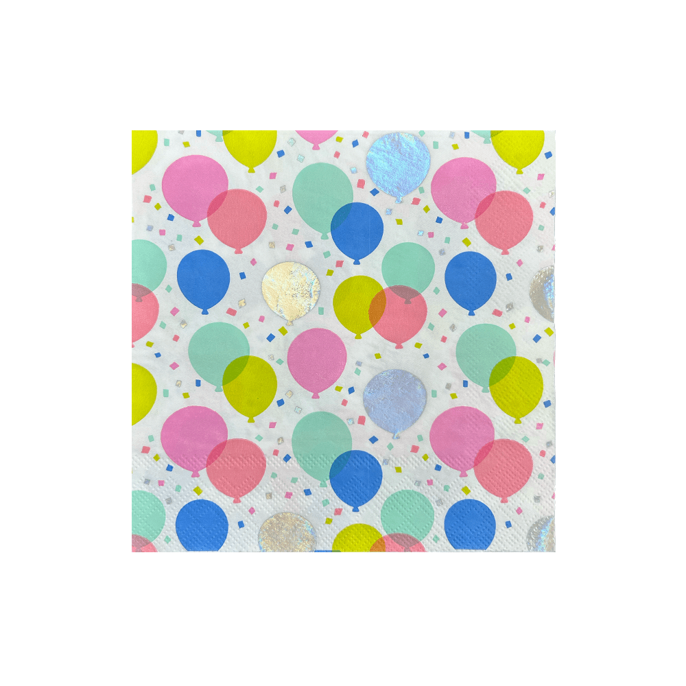 It's A Birthday Balloon Large Napkins - Bria Blair Creative