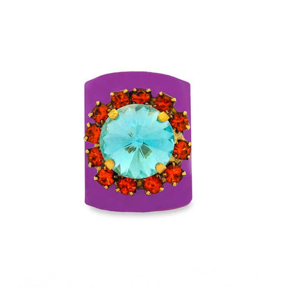 Jacci Ring in Enamel: Neon Yellow - Bria Blair Creative