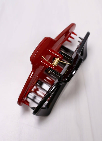 Jasmine Two Tone Hair Clip GARNET BLACK: Default - Bria Blair Creative
