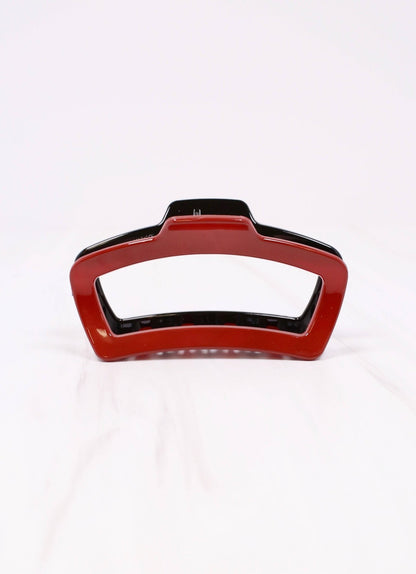 Jasmine Two Tone Hair Clip GARNET BLACK: Default - Bria Blair Creative