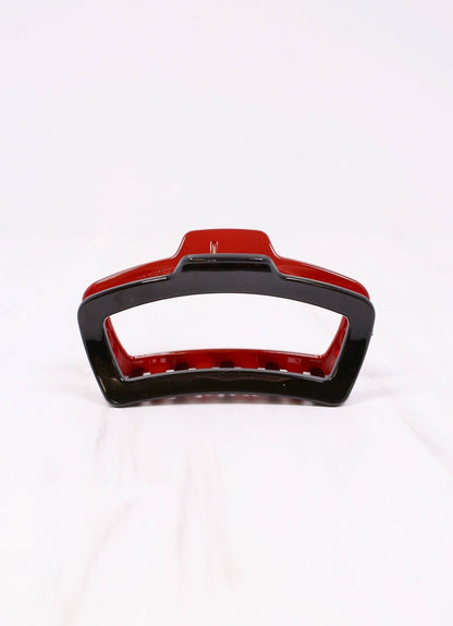 Jasmine Two Tone Hair Clip GARNET BLACK: Default - Bria Blair Creative