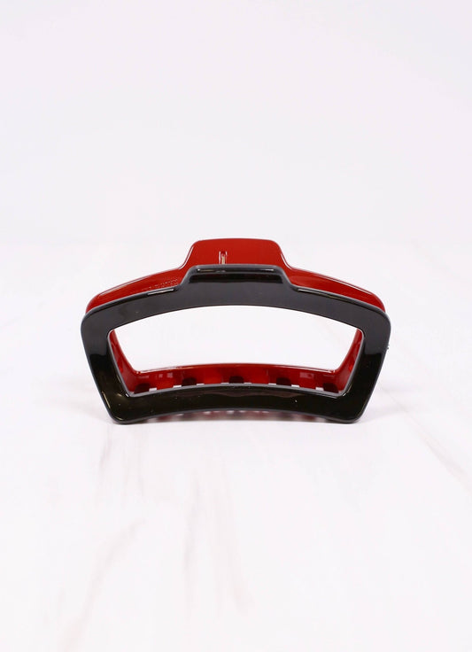 Jasmine Two Tone Hair Clip GARNET BLACK: Default - Bria Blair Creative