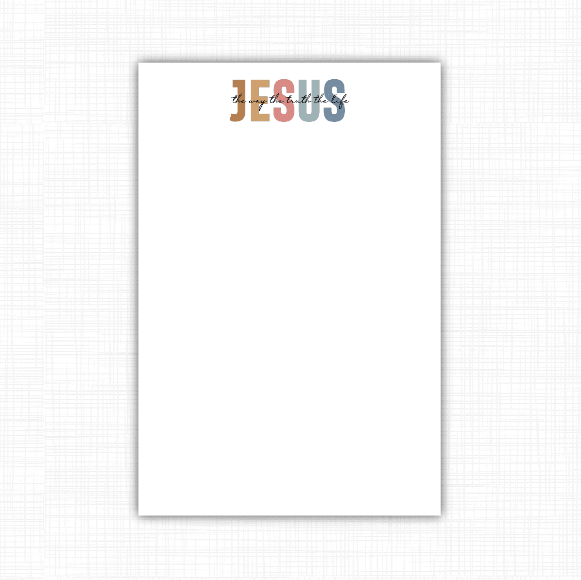 Jesus is the Way Notepad - Bria Blair Creative