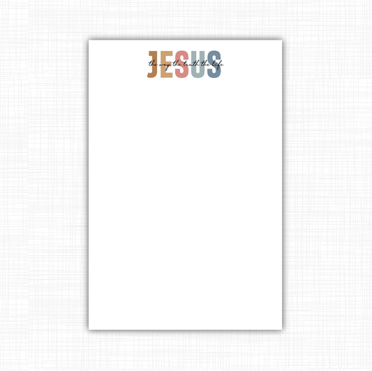 Jesus is the Way Notepad - Bria Blair Creative