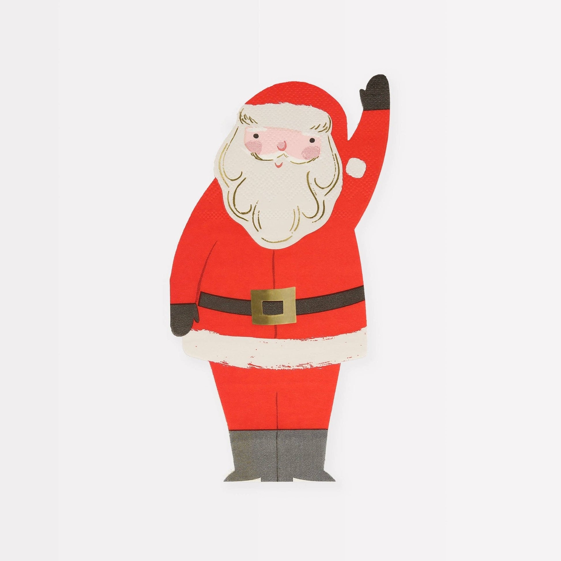 Jolly Christmas Santa Napkins - Bria Blair Creative