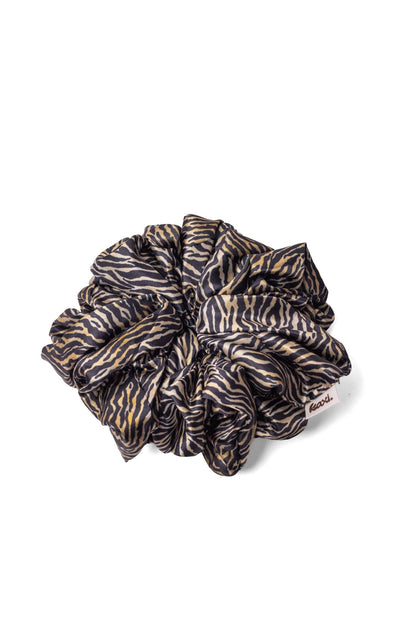 JUMBO SLEEP SATIN SCRUNCHIES: BLACK - Bria Blair Creative