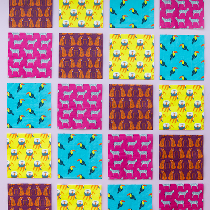 Jungle Animals Cocktail Napkins - Bria Blair Creative