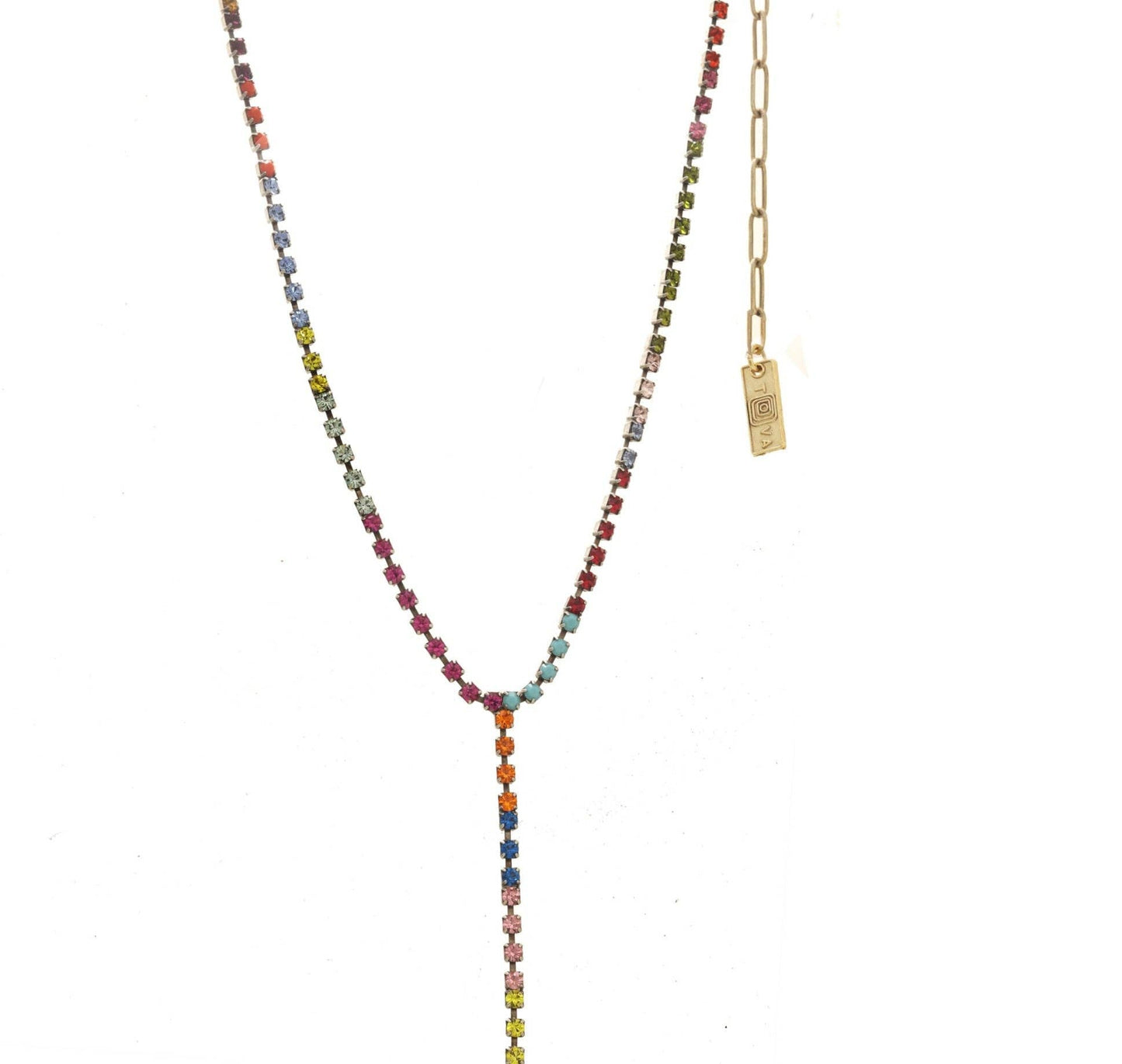 Kassandra Necklace in Multi: Antique Silver - Bria Blair Creative