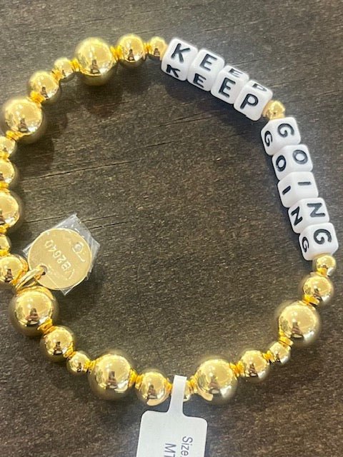 Keep Going Gold Bracelet - Bria Blair Creative