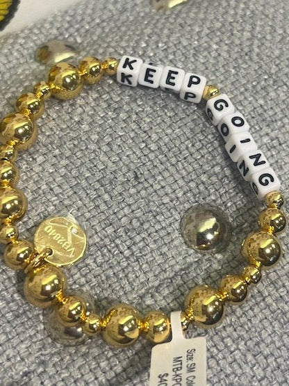 Keep Going Gold Bracelet - Bria Blair Creative
