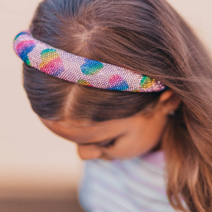 Kids Heart Headband - Padded Rhinestone Hair Band for Girls - Bria Blair Creative