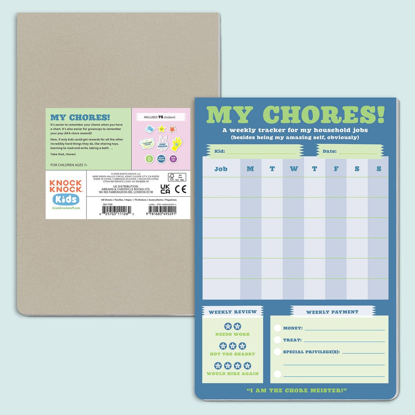 Knock Knock Kids - Chore Chart Can - Do Pads - Bria Blair Creative