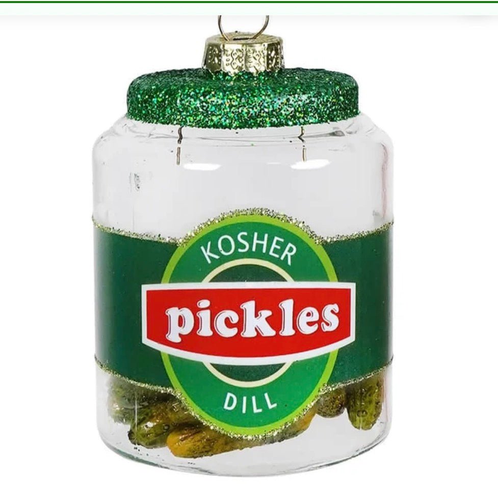 Kosher Dill Pickle Jar Ornament - Bria Blair Creative