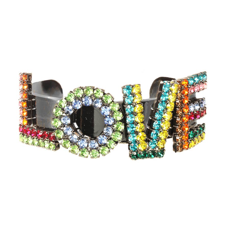 LA LA LOVE Cuff: Antique Silver - Bria Blair Creative