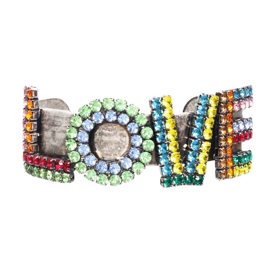 LA LA LOVE Cuff: Antique Silver - Bria Blair Creative