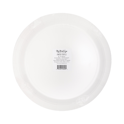 Lady Liberty Blue Stars Paper Plate - Bria Blair Creative