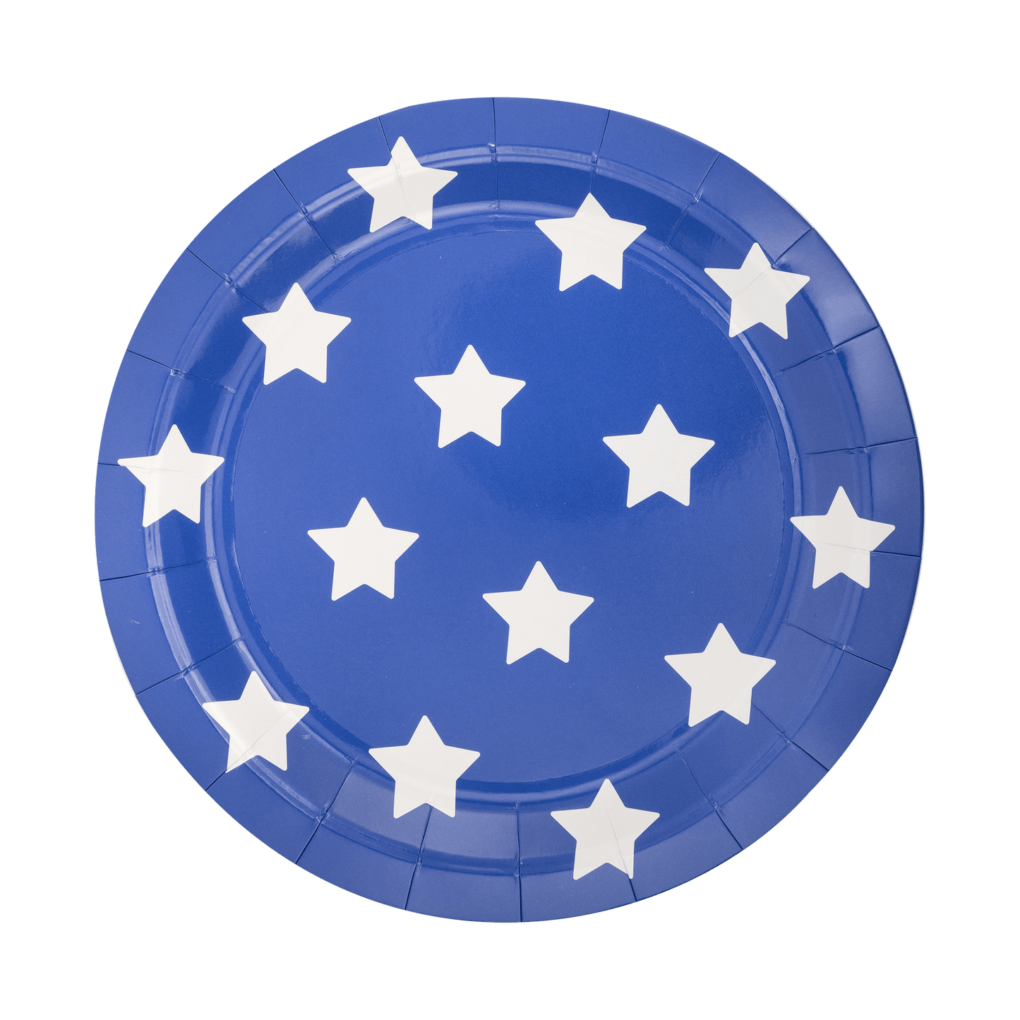Lady Liberty Blue Stars Paper Plate - Bria Blair Creative