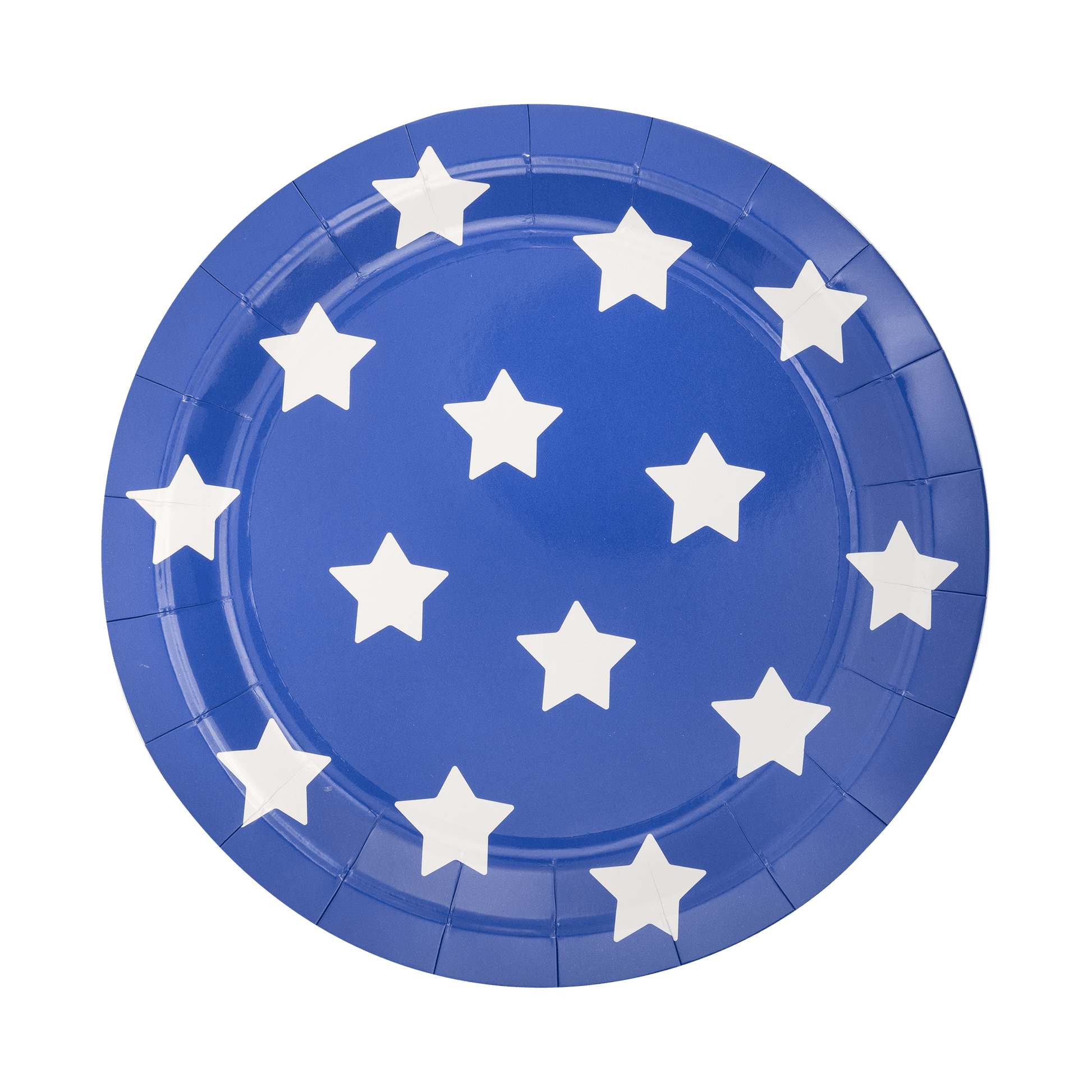 Lady Liberty Blue Stars Paper Plate - Bria Blair Creative