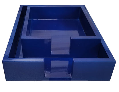 Large Bright Lacquer Tray: Coral - Bria Blair Creative
