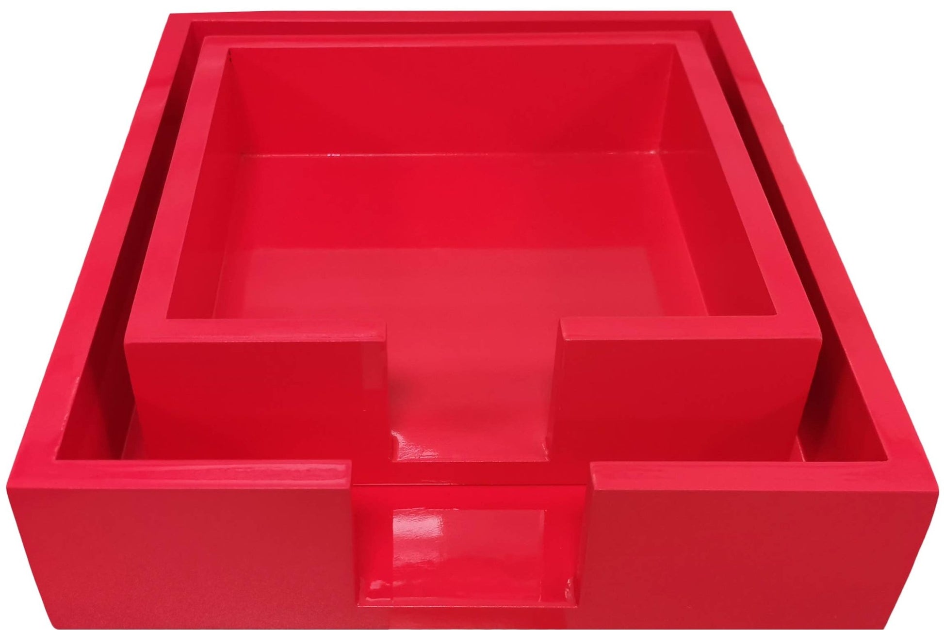 Large Bright Lacquer Tray: Navy - Bria Blair Creative