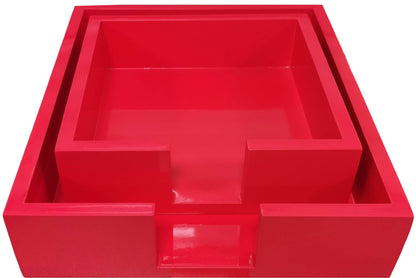 Large Bright Lacquer Tray: Navy - Bria Blair Creative