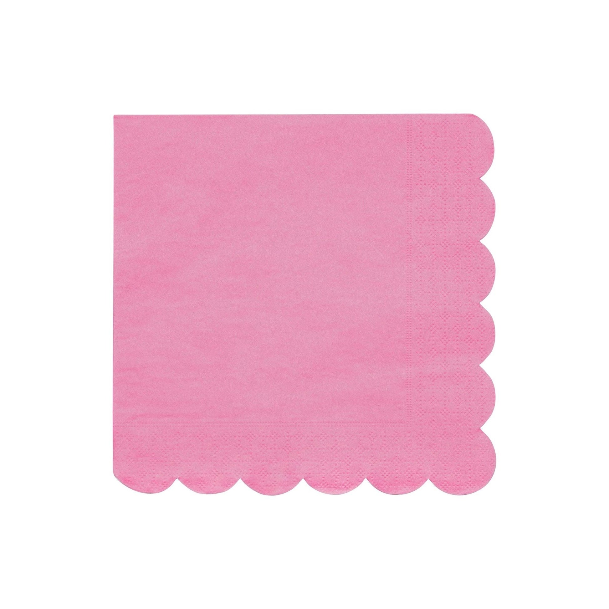 Large Bubblegum Pink Paper Napkins - Bria Blair Creative