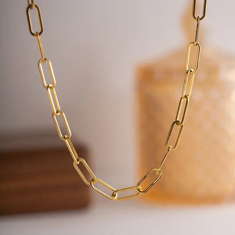 Large Chunky Paperclip Necklace - Bria Blair Creative