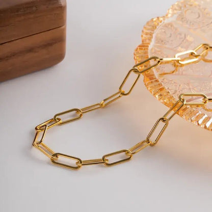 Large Chunky Paperclip Necklace - Bria Blair Creative