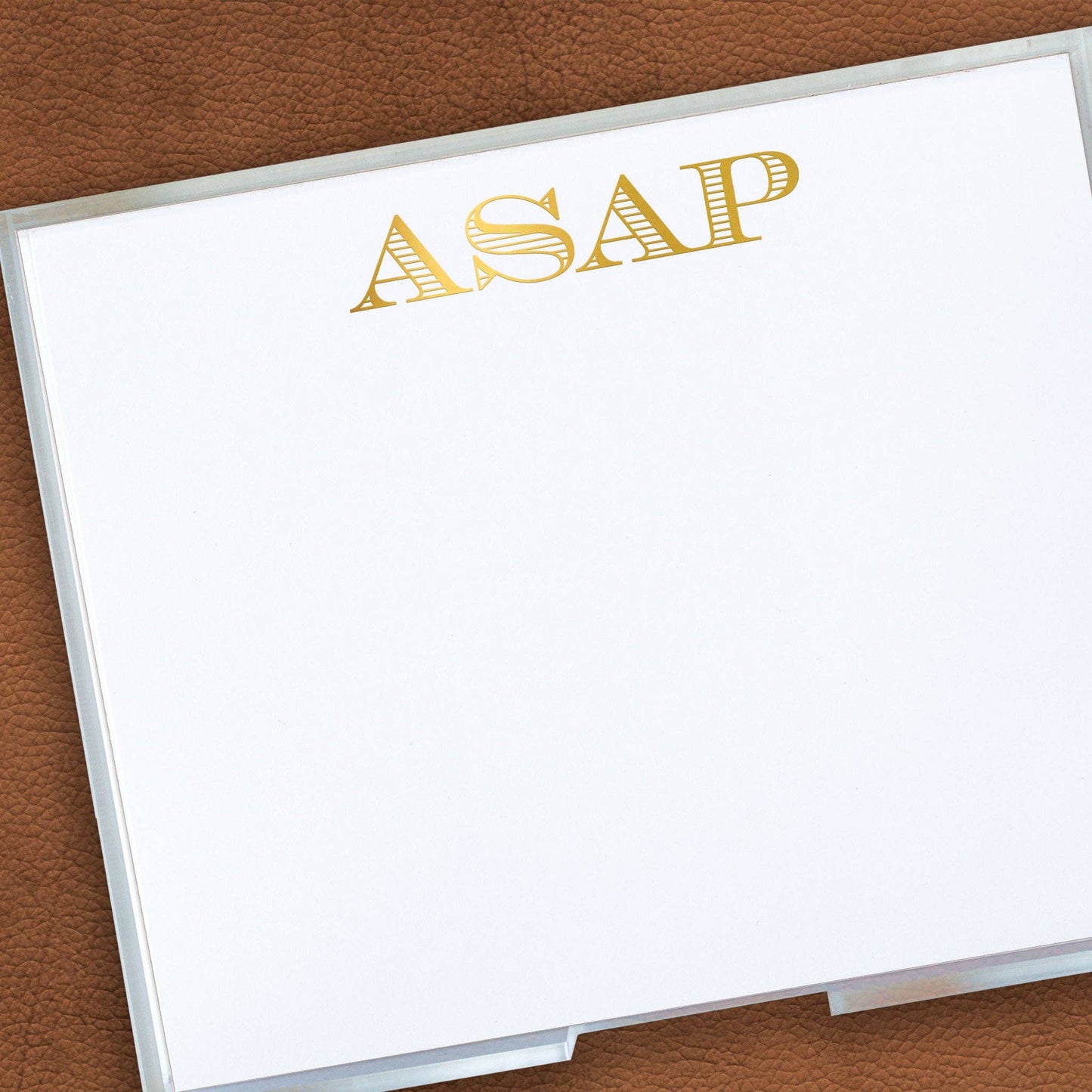 Large Gold Foil ASAP Notepad - Bria Blair Creative